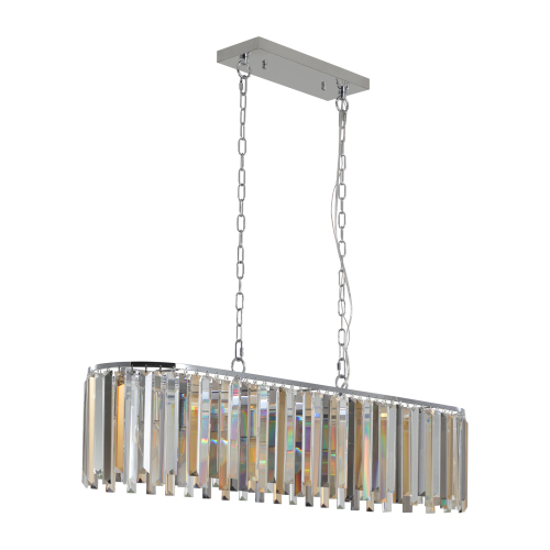 Modern Oval Crystal Chandelier Luxury K9 Ceiling Light