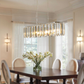 Modern Oval Crystal Chandelier Luxury K9 Ceiling Light