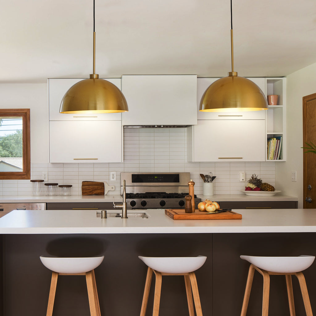41" Industrial Copper Double Pendant Light Fixture