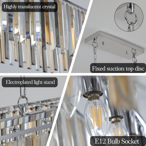Modern Oval Crystal Chandelier Luxury K9 Ceiling Light