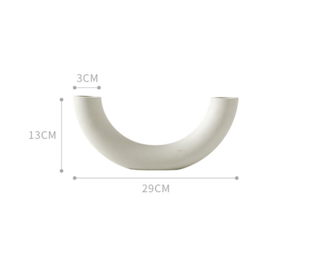 Nordic Ceramic Decorative Vase Modern Minimalist Home Decor