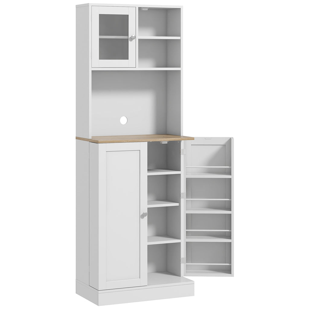 66.5" Tall Kitchen Pantry Cabinet with Adjustable Shelves